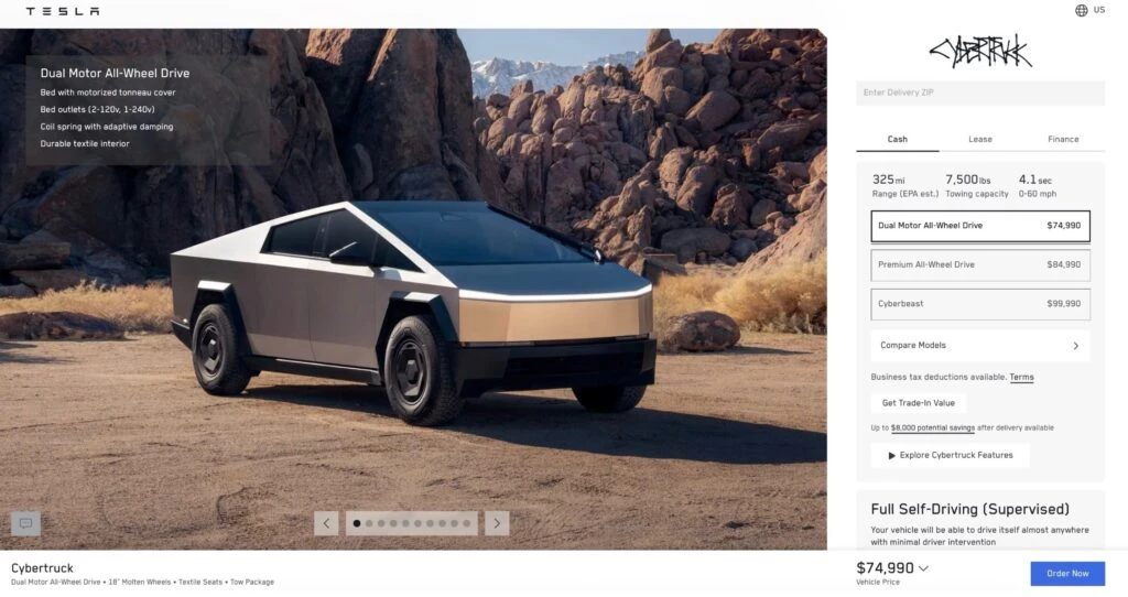 Tesla’s Cybertruck Isn’t Selling, So Naturally It Now Costs $5,000 More Tesla’s Cybertruck Isn’t Selling, So Naturally It Now Costs $5,000 More