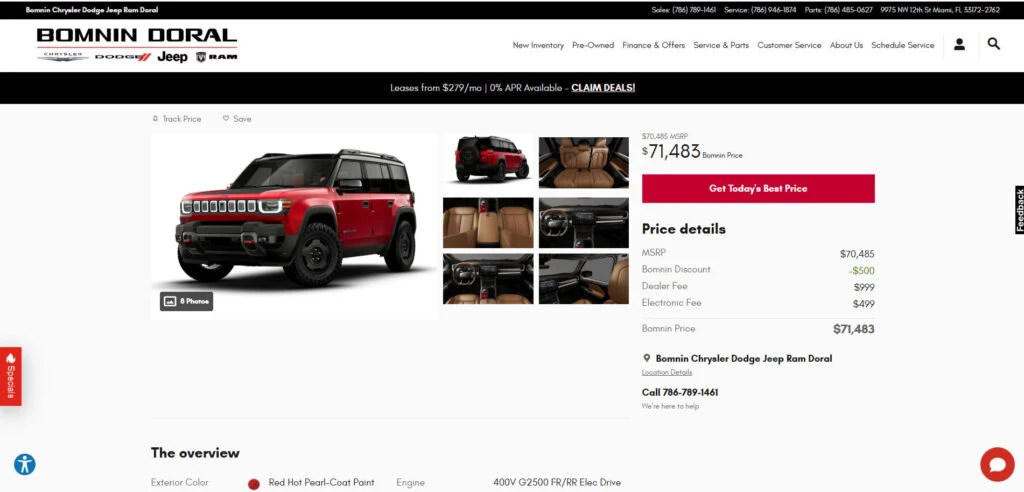 Jeep Recon EV має більше потужності