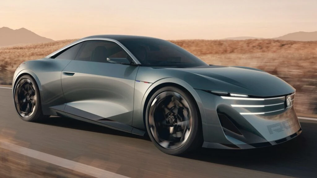 Електричне купе Пежо RCZ Vision має граційно вигнутий силует і заряджається всього за 10 хвилин